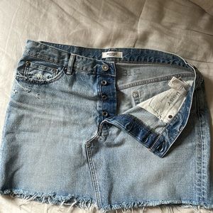Moussy Vintage Wellington Denim Mini Skirt